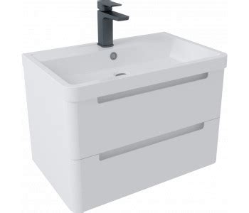 Tailored Monza Gloss White Mm Wall Hung Vanity Unit Basin