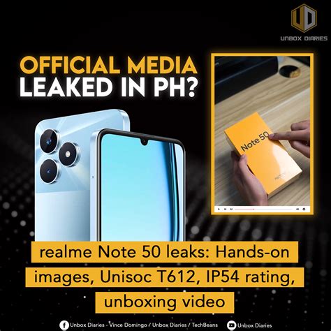 realme Note 50 leaks: Hands-on images, Unisoc T612, IP54 rating