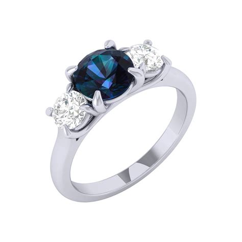 Alexandrite Trilogy Ring Temple Grace UK