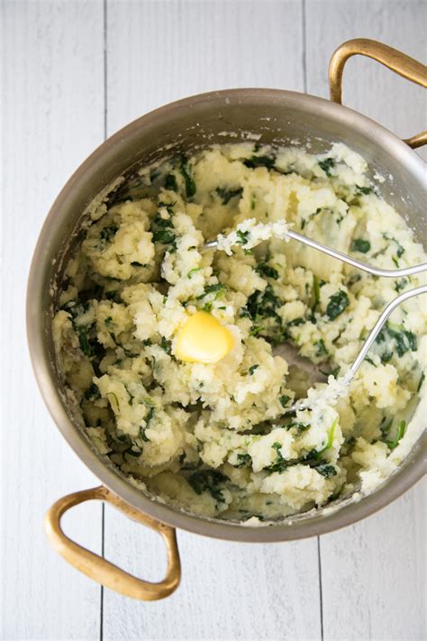 25 Minute Spinach Mashed Potatoes Gluten Free Feed Me Phoebe