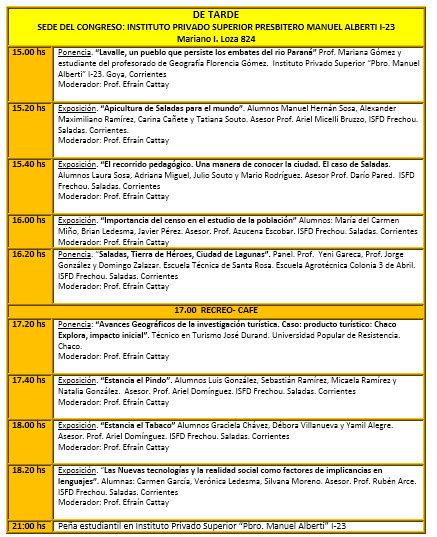 GEOPERSPECTIVAS GEOGRAFÍA Y EDUCACIÓN PROGRAMA DEL III ENCUENTRO