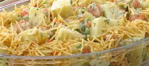 Salada De Batata Maionese E Batata Palha Receita Pr Tica E Deliciosa