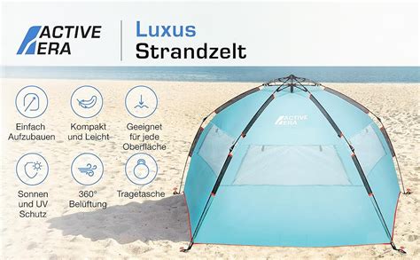 Active Era Luxus Strandzelt Mit Uv Schutz Lsf Strandmuschel Xxl