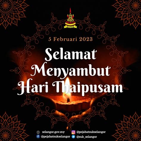 Pejabat Suk Selangor On Twitter Selamat Menyambut Hari Thaipusam