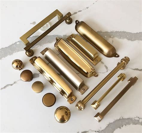 Brass Hardware Review | Brass kitchen hardware, Brushed brass hardware, Brass cabinet hardware