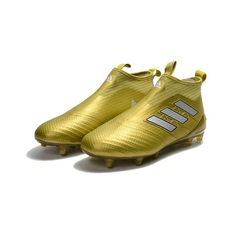 Adidas ACE 17 Purecontrol FG Mens 2017 Soccer Cleats Golden White