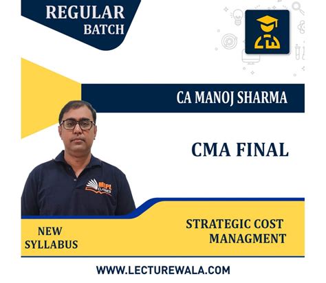 CMA Final Strategic Cost Management Old New Syllabus Full Course By