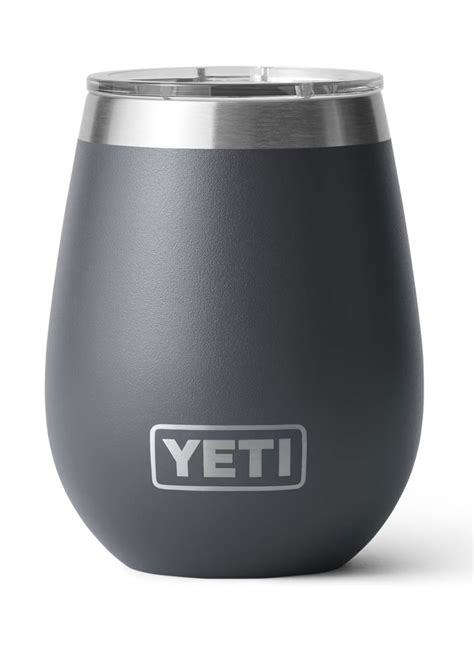 Yeti Charcoal Rambler Oz Wine Tumbler With Magslider Lid Branded