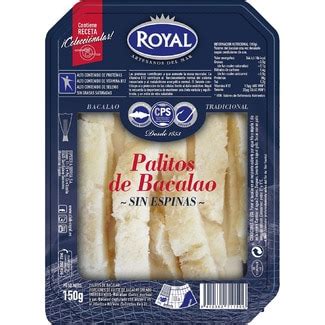 Palitos De Bacalao Salado Sin Espinas Estuche G Royal