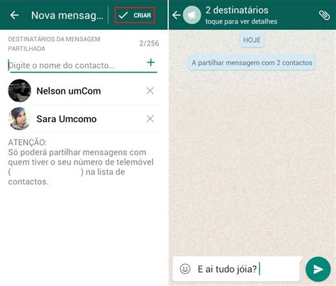 Como Enviar Mensagem Para V Rias Pessoas No Whatsapp