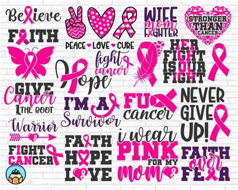 Cancer Survivor Svg And Png Instant Download Cut File Cancer Warrior Svg For Silhouette And Cricut