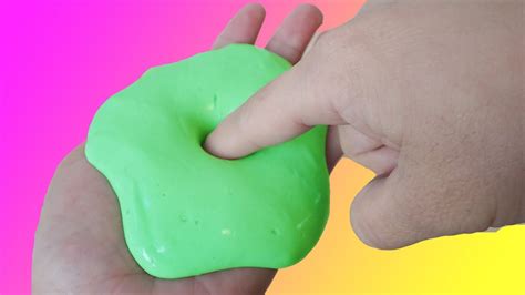 How To Make Non Sticky Apple Green Slime Without Borax Or Liquid Starch