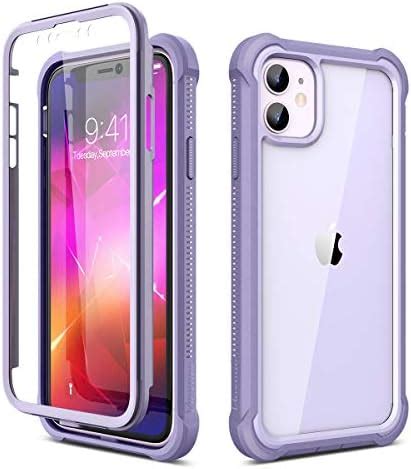 SURITCH Coque iPhone 11 360 Degré Transparente Antichoc Silicone Bumper