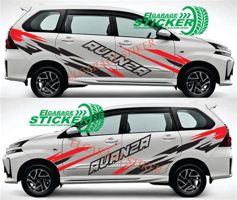 Stiker Mobil Avanza Cutting Stiker Body Samping Avanza Stiker Full Body