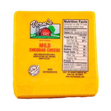 Buy Mild Wisconsin Cheddar Cheese Online | Vern's Cheese