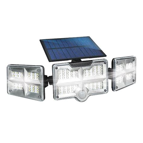 BEYOND BRIGHT Black Motion Sensing Outdoor Integrated LED Solar Flood