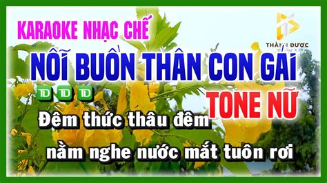 Karaoke NỖI BUỒN THÂN CON GÁI Gia Cảnh Nghèo Con Phải Lấy Chồng Xa