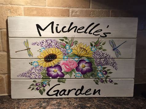 Personalized Wooden Garden Signs