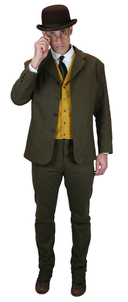 Professor Babcock Man Of Science Black And Khaki Steampunk Clothing