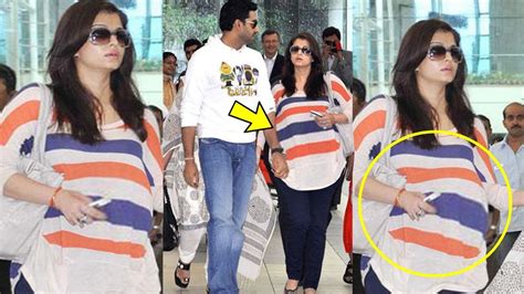 Pregnant Aishwarya Rai Flaunting Her Baby Bump With Aaradhya And