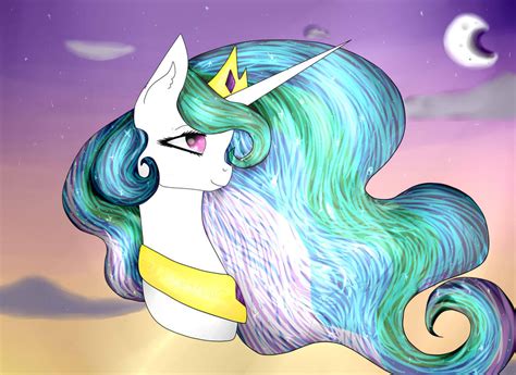 Princess Celestia [FAN ART] by CloudyLittleDreams on DeviantArt