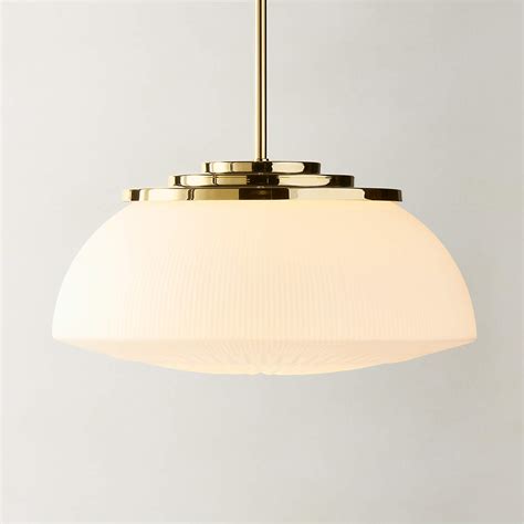 Dufrene Polished Brass Pendant Light Cb2