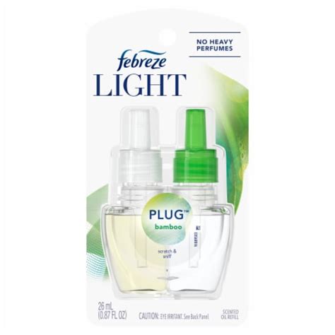 Febreze Light Bamboo Plug Scented Continuous Action Air Freshener Oil