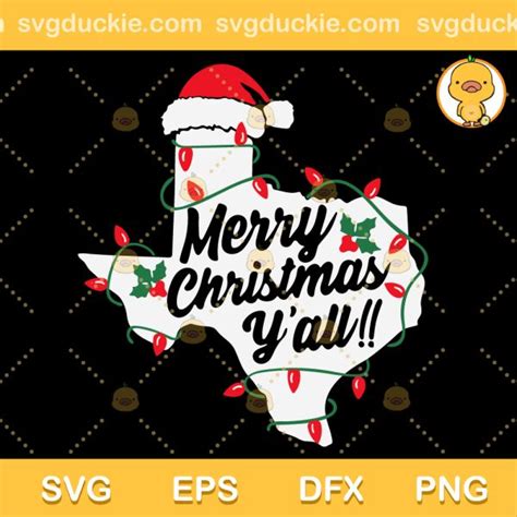 Texas Christmas Svg Merry Christmas Y All Svg Christmas