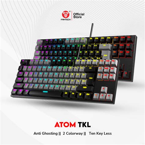 Fantech Atom Mk876 Rgb Gaming Mechanical Keyboard Tkl Lazada Indonesia