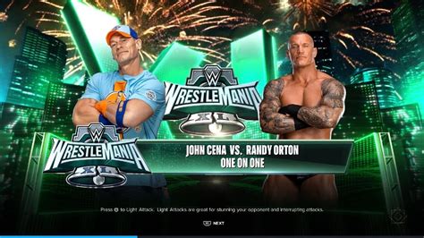 Wwe 2k24 John Cena Vs Randy Orton Final Match Youtube