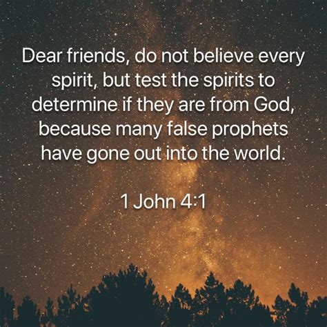 John Dear Friends Do Not Believe Every Spirit But Test The