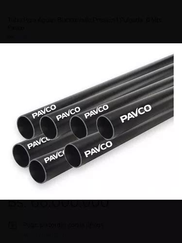 Tubo Pvc Pavco Agua Fría Alta Presión 6 Mtrs en venta en Caracas