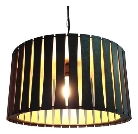 L Mpara Colgante De Madera Chandelier Mdf Mod Rome Tobacco Mercadolibre