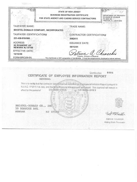 Fillable Online Division Of Revenue Business Registration Certificate Fax Email Print