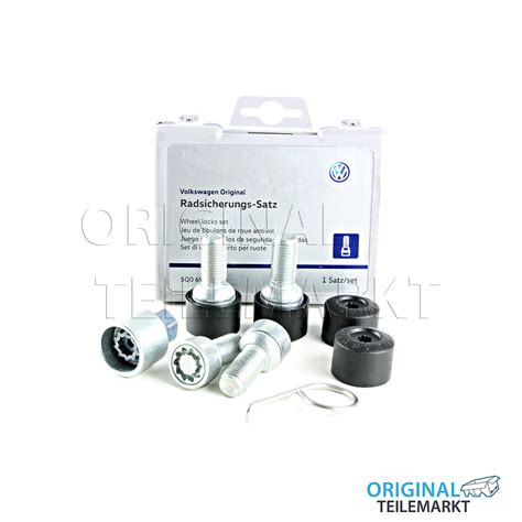 1 Satz Radschrauben diebstahlhemmend M14X1,5X27,5 5Q0698137 ...