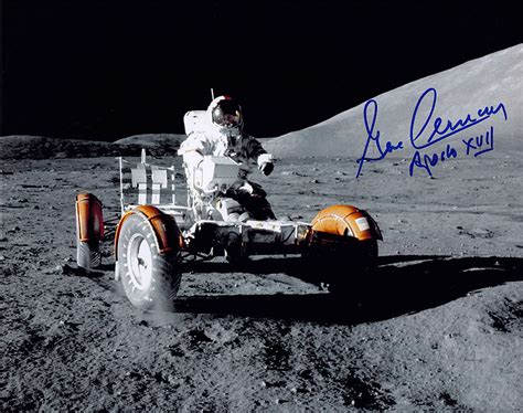 Gene Cernan signed 10x8 Rover Photo