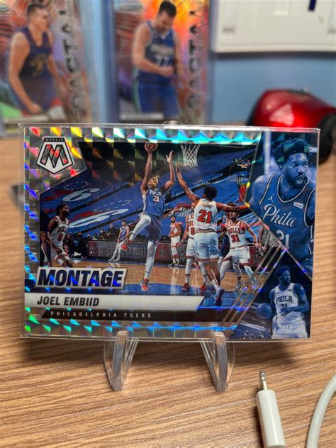 Mosaic Joel Embiid Montage Insert Silver Prizm