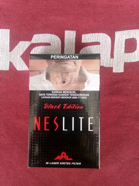 Jual Rokok Neslite Black Edition 16 Batang Di Lapak Sahuri Rochim