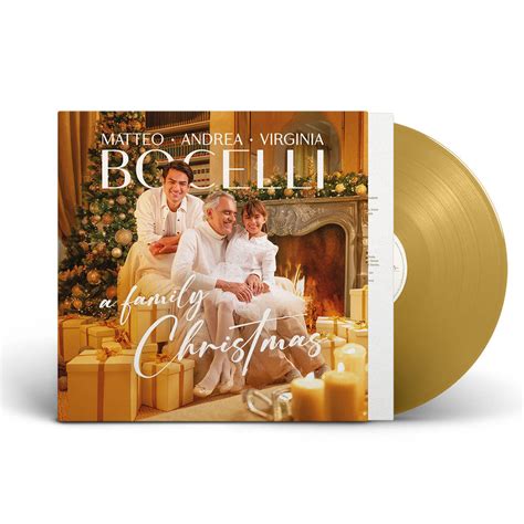 A Family Christmas (Exclusive Gold LP) by Andrea, Matteo, Virginia ...