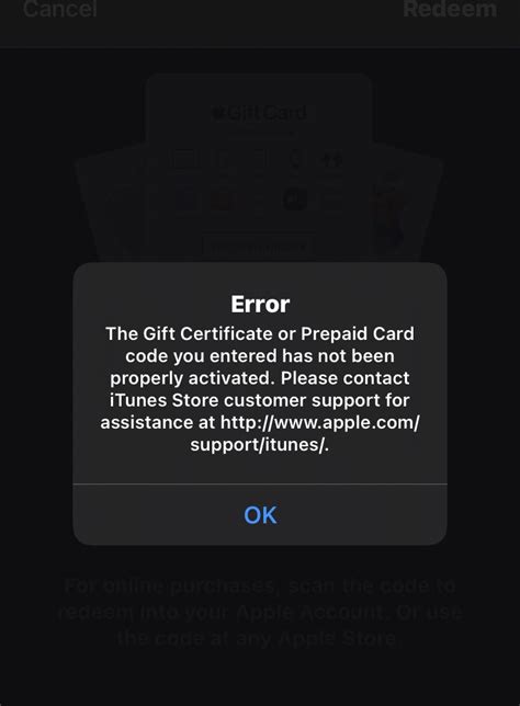 Unable To Make Use Of Itunes T Card Apple Community