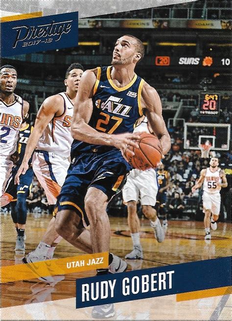 Rudy Gobert 2017 18 Panini Prestige 51 Utah Jazz Basketball Card