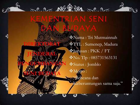 Pengembangan Seni Budaya Melayu Sebagai Pelajaran Pada 1