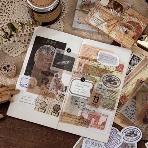 Journal Ephemera Pack 60 Pcs Design 8 Ts06e054 Hndmd