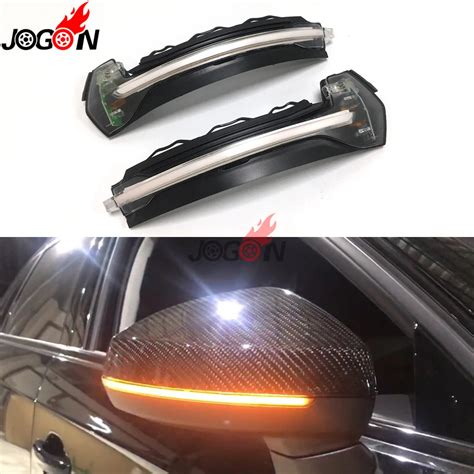 White LED Dynamic Turn Signal Light For Audi A3 S3 8V 2013 2019 Car