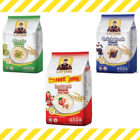 Jual Captain Oat Instant Oatmeal 800 Gr Captain Oats Shopee Indonesia