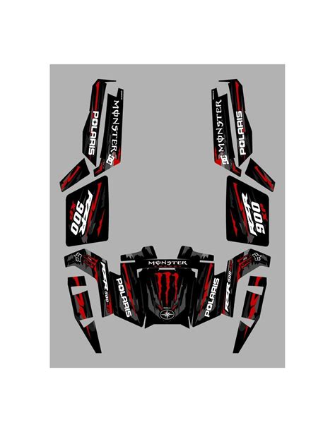 Kit D Coration Monster Race Edition Idgrafix Polaris Rzr Xp