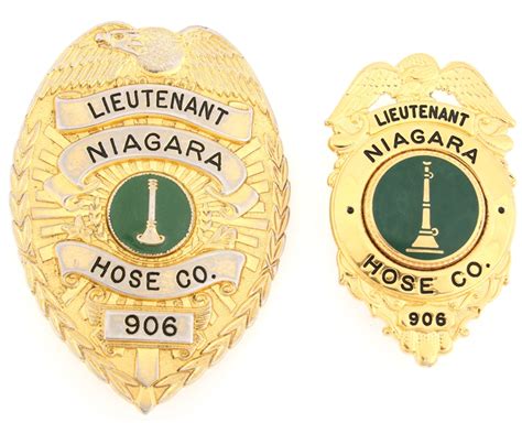 Lot Detail Burlington New Jersey Niagara Hose Co Badges Lot Of 2