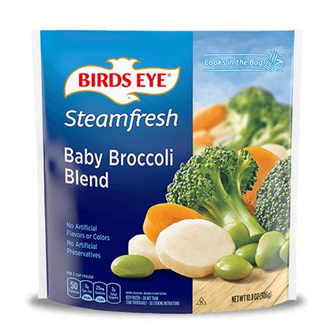 baby broccoli blend steam bag mixed vegetables birds eye