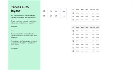 Tables Auto Layout Material Design Figma Community