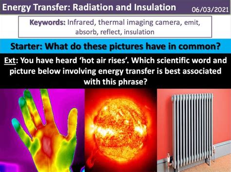 Energy Transfer: Radiation and Insulation | Teaching Resources